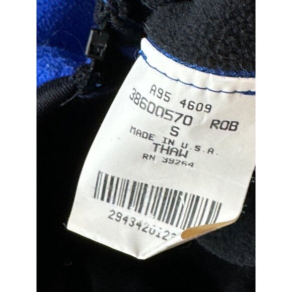 west marine Blue Fleece full zip sweatshirt Men's Small Made In USA pocket READ - Picture 5 of 8